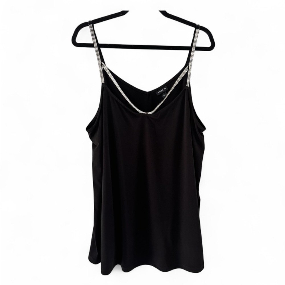Torrid Studio Knit V-Neck Jewel Strappy Swing Cami Women’s Size 2X